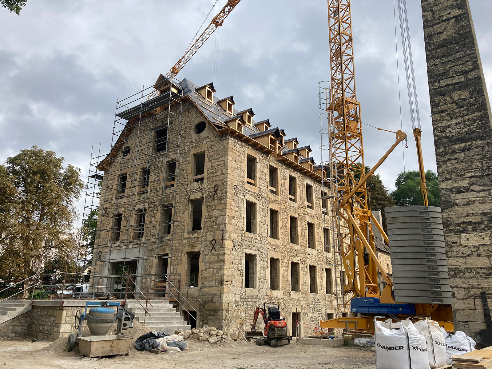 Chantier Moulin de la Goutelle en 2025 à Marvejols