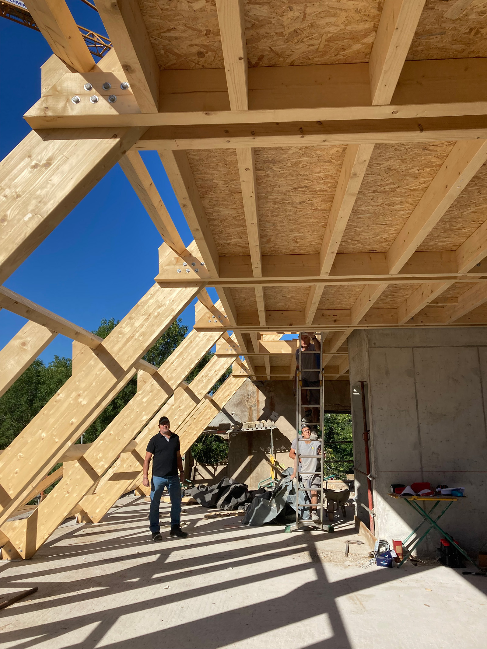 Chantier charpente Moulin de la Goutelle 2025