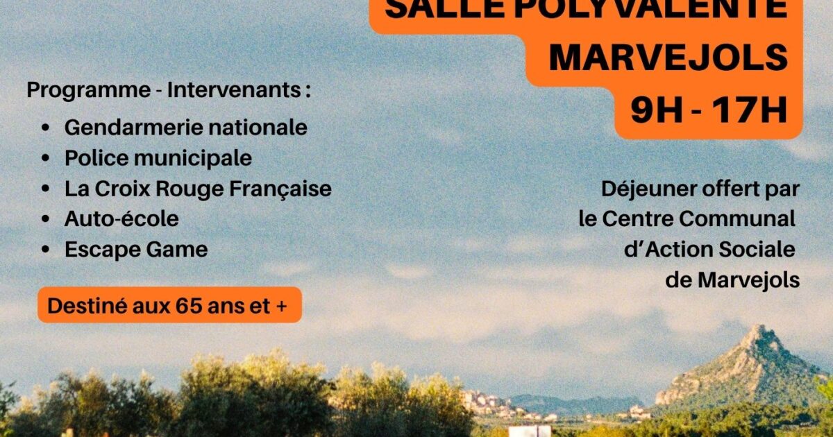 Atelier sécurité routière séniors 2026 à Marvejols